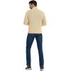imageNITAGUT Mens Long Sleeve Stand Collar Cardigan Sweaters Button Down Cable Knitted SweaterBeige