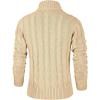 imageNITAGUT Mens Long Sleeve Stand Collar Cardigan Sweaters Button Down Cable Knitted SweaterBeige