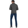imageNITAGUT Mens Long Sleeve Stand Collar Cardigan Sweaters Button Down Cable Knitted SweaterDark Grey