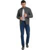imageNITAGUT Mens Long Sleeve Stand Collar Cardigan Sweaters Button Down Cable Knitted SweaterDark Grey