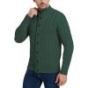 imageNITAGUT Mens Long Sleeve Stand Collar Cardigan Sweaters Button Down Cable Knitted SweaterGreen