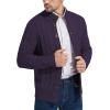 imageNITAGUT Mens Long Sleeve Stand Collar Cardigan Sweaters Button Down Cable Knitted SweaterPurple