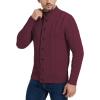 imageNITAGUT Mens Long Sleeve Stand Collar Cardigan Sweaters Button Down Cable Knitted SweaterWine Red