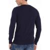 imageNITAGUT Mens Slim Fit Pullover Sweaters Long Sleeve Knitted Fabric Henley SweaterNavy Blue