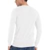 imageNITAGUT Mens Slim Fit Pullover Sweaters Long Sleeve Knitted Fabric Henley SweaterWhite