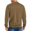 imageNITAGUT Mens Slim Fit Quarter Zip Mock Neck Polo Sweater Casual Long Sleeve Sweater and Turtleneck PulloverDark Khaki