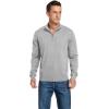 imageNITAGUT Mens Slim Fit Quarter Zip Mock Neck Polo Sweater Casual Long Sleeve Sweater and Turtleneck PulloverLight Gray