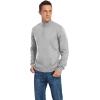 imageNITAGUT Mens Slim Fit Quarter Zip Mock Neck Polo Sweater Casual Long Sleeve Sweater and Turtleneck PulloverLight Gray