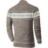 imageNITAGUT Mens Slim Fit Quarter Zip Mock Neck Polo Sweater Casual Long Sleeve Sweater and Turtleneck PulloverP Khaki
