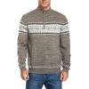 imageNITAGUT Mens Slim Fit Quarter Zip Mock Neck Polo Sweater Casual Long Sleeve Sweater and Turtleneck PulloverP Khaki