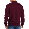 imageNITAGUT Mens Slim Fit Quarter Zip Mock Neck Polo Sweater Casual Long Sleeve Sweater and Turtleneck PulloverWind Red