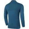 imageNITAGUT Mens Slim Fit Zip Up Mock Neck Polo Sweater Casual Long Sleeve Sweater and Pullover Sweaters with Ribbing EdgeBlue