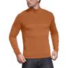 imageNITAGUT Mens Slim Fit Zip Up Mock Neck Polo Sweater Casual Long Sleeve Sweater and Pullover Sweaters with Ribbing EdgeCaramel