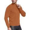 imageNITAGUT Mens Slim Fit Zip Up Mock Neck Polo Sweater Casual Long Sleeve Sweater and Pullover Sweaters with Ribbing EdgeCaramel