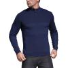 imageNITAGUT Mens Slim Fit Zip Up Mock Neck Polo Sweater Casual Long Sleeve Sweater and Pullover Sweaters with Ribbing EdgeNavy Blue