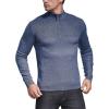 imageNITAGUT Mens Slim Fit Zip Up Mock Neck Polo Sweater Casual Long Sleeve Sweater and Pullover Sweaters with Ribbing EdgeVg Navy Blue