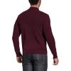 imageNITAGUT Mens Slim Fit Zip Up Mock Neck Polo Sweater Casual Long Sleeve Sweater and Pullover Sweaters with Ribbing EdgeWind Red