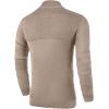 imageNITAGUT Mens Slim Fit Zip Up Mock Neck Polo Sweater Casual Long Sleeve Sweater and Pullover Sweaters with Ribbing EdgeYellow