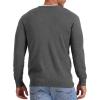 imageNITAGUT Mens Vintage Striped Long Sleeve Cardigan Sweater with Button V Neck Knitted SweatersDark Gray
