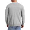 imageNITAGUT Mens Vintage Striped Long Sleeve Cardigan Sweater with Button V Neck Knitted SweatersStriped Gray White 2