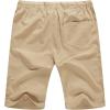 imageNITAGUT Mens Linen Casual Classic Fit Short Drawstring Summer Beach Shorts02khaki