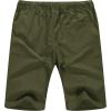 imageNITAGUT Mens Linen Casual Classic Fit Short Drawstring Summer Beach Shorts04amry Green