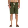 imageNITAGUT Mens Linen Casual Classic Fit Short Drawstring Summer Beach Shorts04amry Green