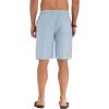 imageNITAGUT Mens Linen Casual Classic Fit Short Drawstring Summer Beach Shorts04light Blue