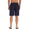 imageNITAGUT Mens Linen Casual Classic Fit Short Drawstring Summer Beach Shorts04navy Blue