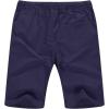 imageNITAGUT Mens Linen Casual Classic Fit Short Drawstring Summer Beach Shorts04navy Blue