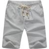 imageNITAGUT Mens Linen Casual Classic Fit Short Drawstring Summer Beach Shorts05light Gray