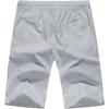imageNITAGUT Mens Linen Casual Classic Fit Short Drawstring Summer Beach Shorts05light Gray
