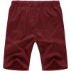 imageNITAGUT Mens Linen Casual Classic Fit Short Drawstring Summer Beach Shorts07 Wine Red