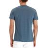 imageNITAGUT Mens Fashion Casual Front Placket Basic LongShort Sleeve Henley TShirts0 B Vgblue