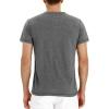 imageNITAGUT Mens Fashion Casual Front Placket Basic LongShort Sleeve Henley TShirts0 Darkgray