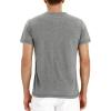 imageNITAGUT Mens Fashion Casual Front Placket Basic LongShort Sleeve Henley TShirts0 Lightgray