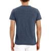 imageNITAGUT Mens Fashion Casual Front Placket Basic LongShort Sleeve Henley TShirts0 Vgnavyblue