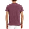 imageNITAGUT Mens Fashion Casual Front Placket Basic LongShort Sleeve Henley TShirts0 Vgred