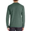 imageNITAGUT Mens Fashion Casual Front Placket Basic LongShort Sleeve Henley TShirts01 Green