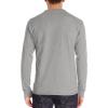 imageNITAGUT Mens Fashion Casual Front Placket Basic LongShort Sleeve Henley TShirts01 Light Gray