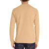 imageNITAGUT Mens Fashion Casual Front Placket Basic LongShort Sleeve Henley TShirts01 Vg Beige