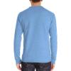 imageNITAGUT Mens Fashion Casual Front Placket Basic LongShort Sleeve Henley TShirts01 Vg Light Blue