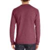 imageNITAGUT Mens Fashion Casual Front Placket Basic LongShort Sleeve Henley TShirts01 Vgred
