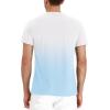 imageNITAGUT Mens Fashion Casual Front Placket Basic LongShort Sleeve Henley TShirts02 White Blue