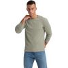 imageNITAGUT Mens Waffle Crewneck Shirts Slim Fit Long Sleeve Casual TShirtGreen