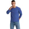 imageNITAGUT Mens Waffle Crewneck Shirts Slim Fit Long Sleeve Casual TShirtRoyal Blue