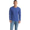 imageNITAGUT Mens Waffle Crewneck Shirts Slim Fit Long Sleeve Casual TShirtRoyal Blue
