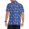 imageNITAGUT Golf Shirts for Men Short Sleeve Dry Fit Print Performance Moisture Wicking Polo Shirt