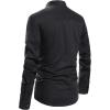 imageNITAGUT Men Henley Neck Long Sleeve Daily Look Linen ShirtsBlack