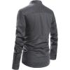 imageNITAGUT Men Henley Neck Long Sleeve Daily Look Linen ShirtsDark Grey